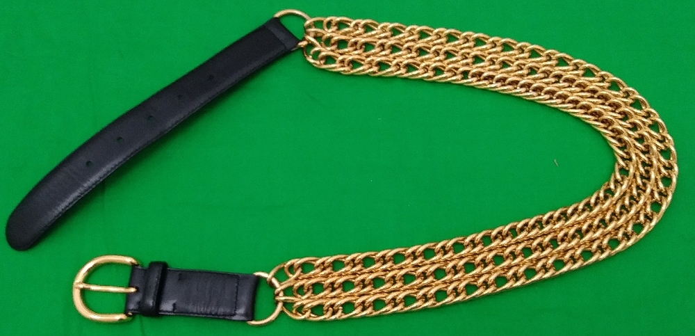 Vintage GUCCI triple chain belt